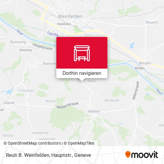 Reuti B. Weinfelden, Hauptstr. Karte