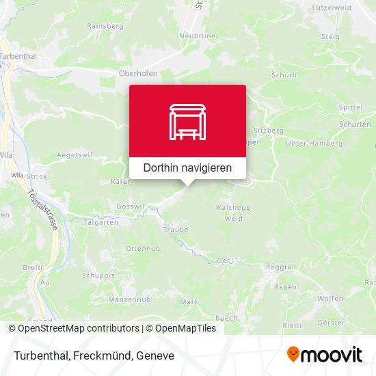 Turbenthal, Freckmünd Karte