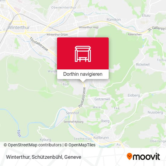 Winterthur, Schützenbühl Karte