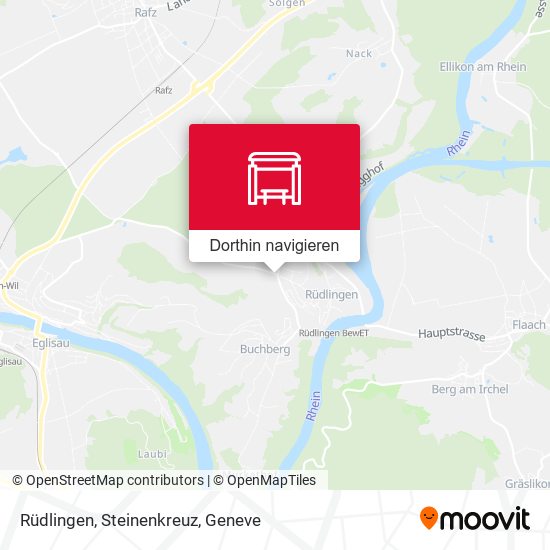 Rüdlingen, Steinenkreuz Karte