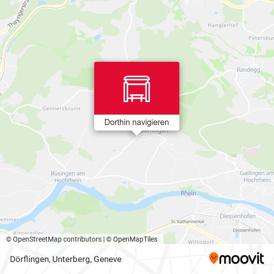 Dörflingen, Unterberg Karte