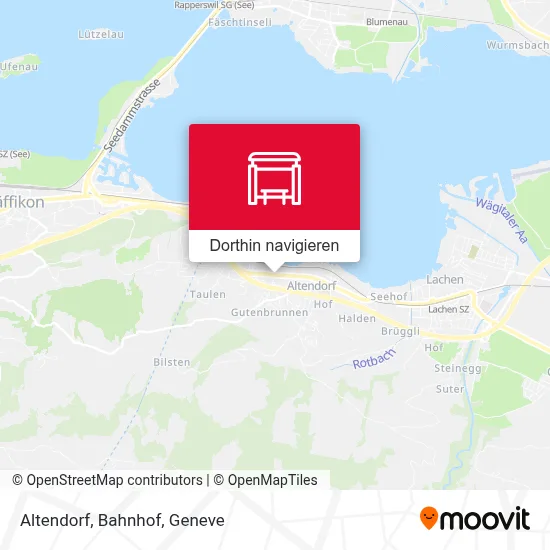Altendorf, Bahnhof Karte