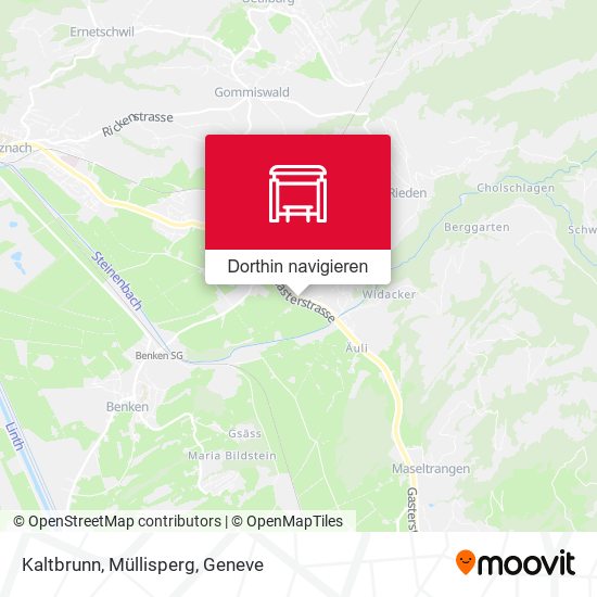 Kaltbrunn, Müllisperg Karte