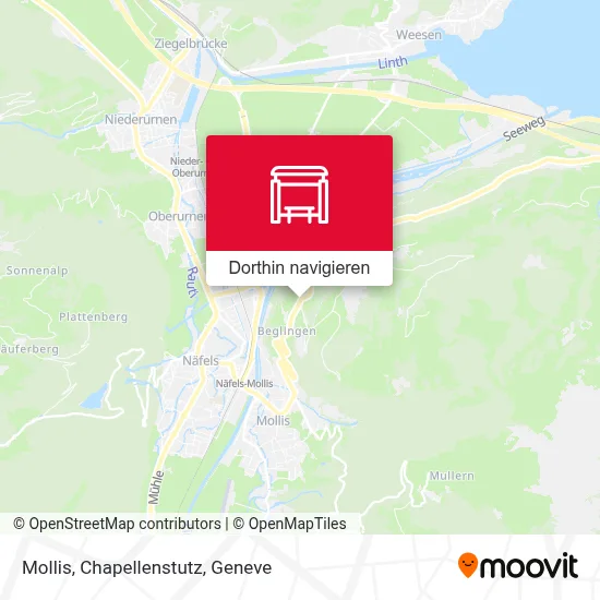 Mollis, Chapellenstutz Karte