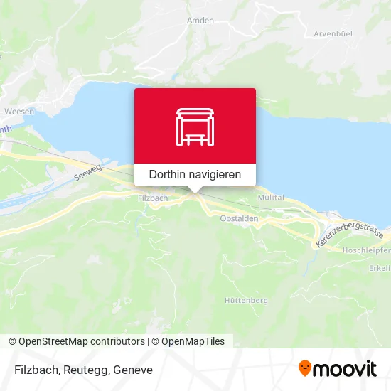 Filzbach, Reutegg Karte