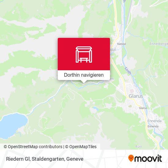 Riedern Gl, Staldengarten Karte