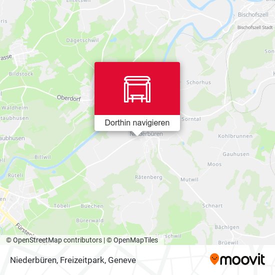 Niederbüren, Freizeitpark Karte
