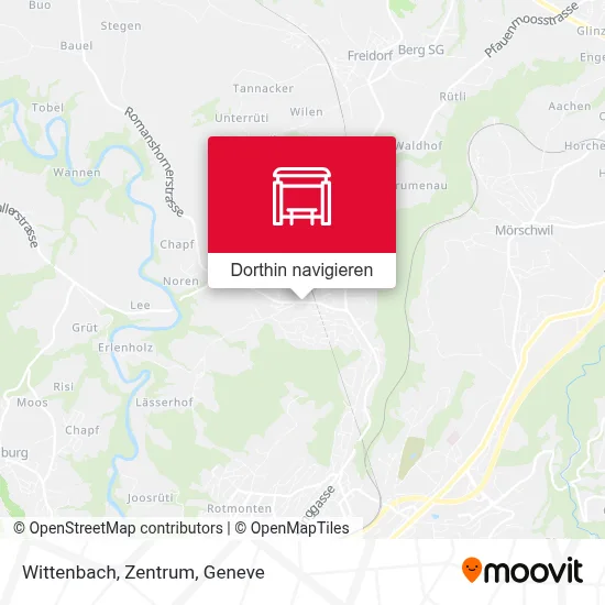 Wittenbach, Zentrum Karte