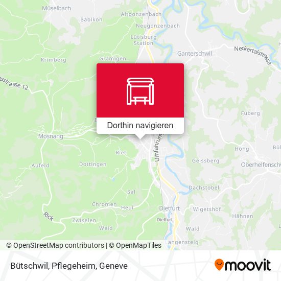 Bütschwil, Pflegeheim Karte