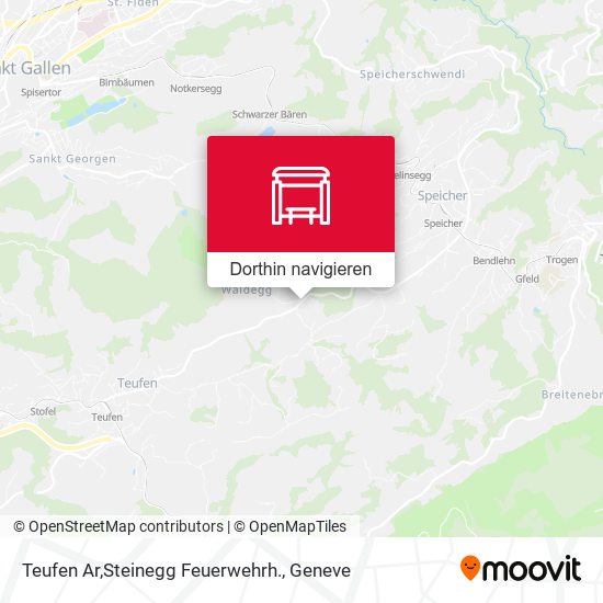 Teufen Ar,Steinegg Feuerwehrh. Karte
