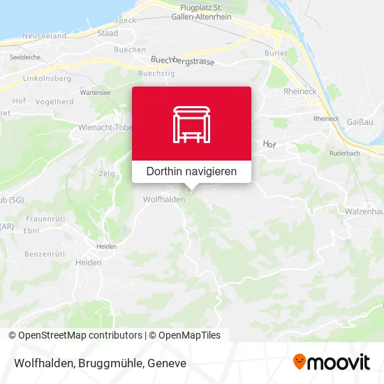 Wolfhalden, Bruggmühle Karte