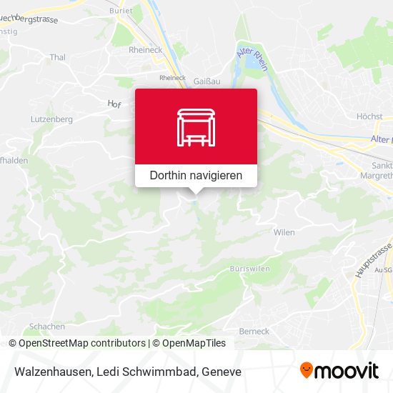 Walzenhausen, Ledi Schwimmbad Karte