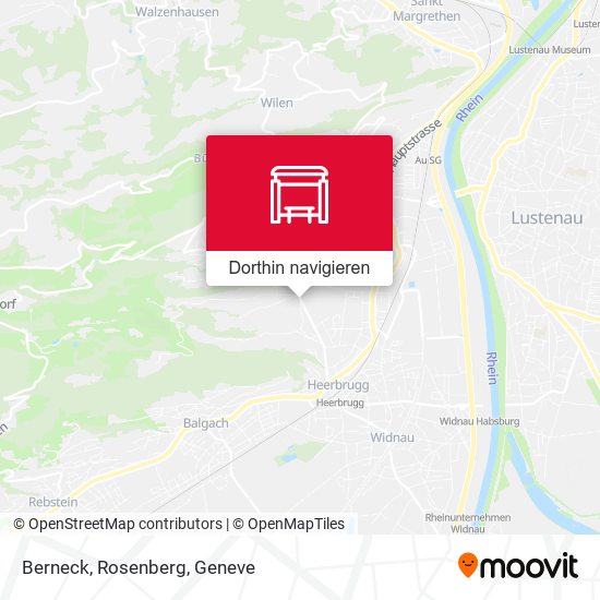 Berneck, Rosenberg Karte