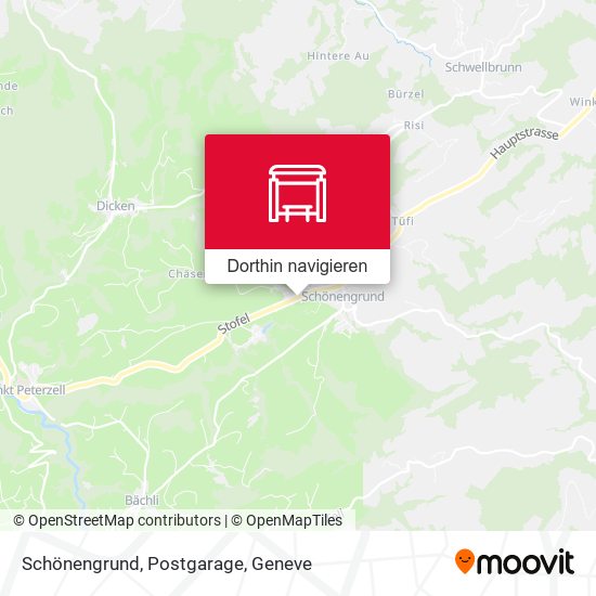 Schönengrund, Postgarage Karte