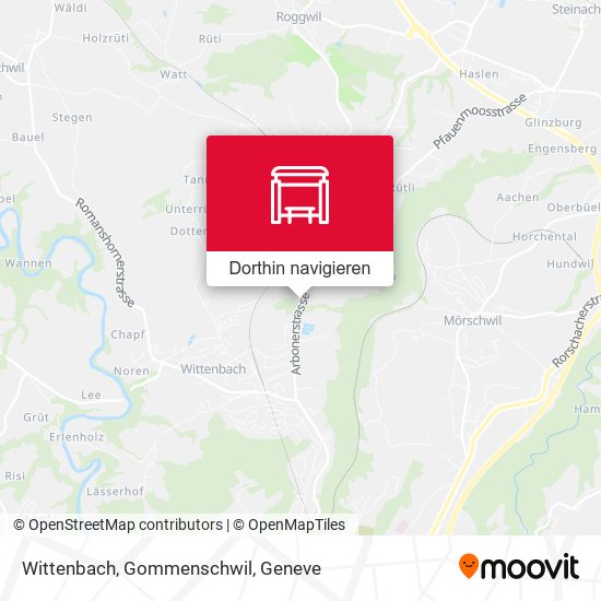 Wittenbach, Gommenschwil Karte