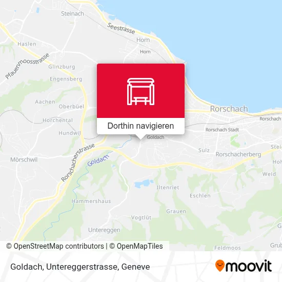 Goldach, Untereggerstrasse Karte