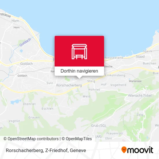 Rorschacherberg, Z-Friedhof Karte