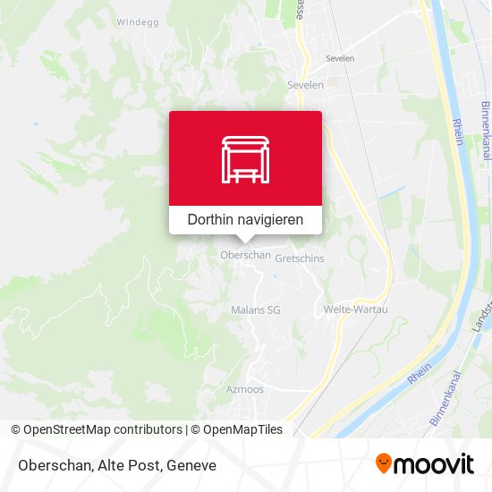 Oberschan, Alte Post Karte