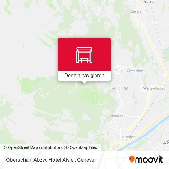Oberschan, Abzw. Hotel Alvier Karte