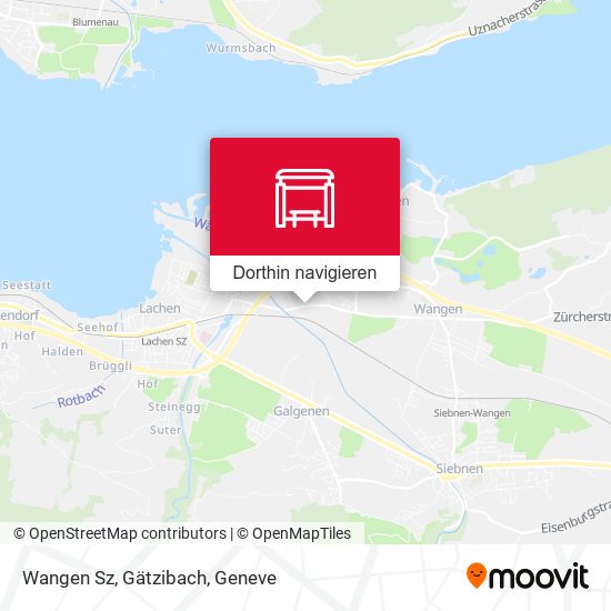 Wangen Sz, Gätzibach Karte