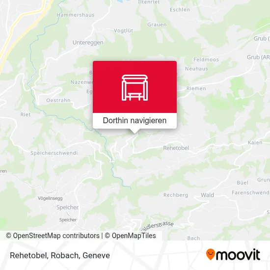 Rehetobel, Robach Karte