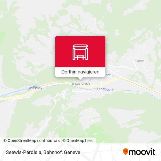 Seewis-Pardisla, Bahnhof Karte