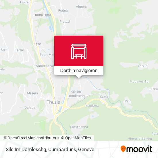 Sils Im Domleschg, Cumparduns Karte