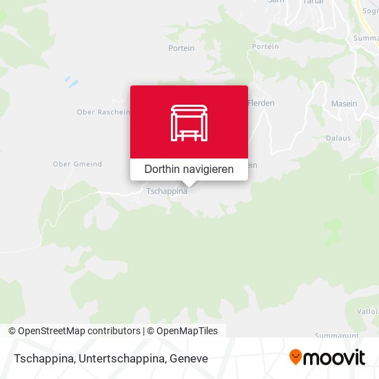 Tschappina, Untertschappina Karte