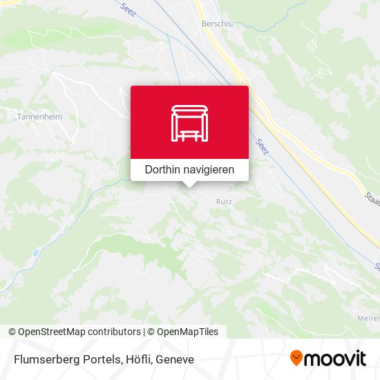 Flumserberg Portels, Höfli Karte