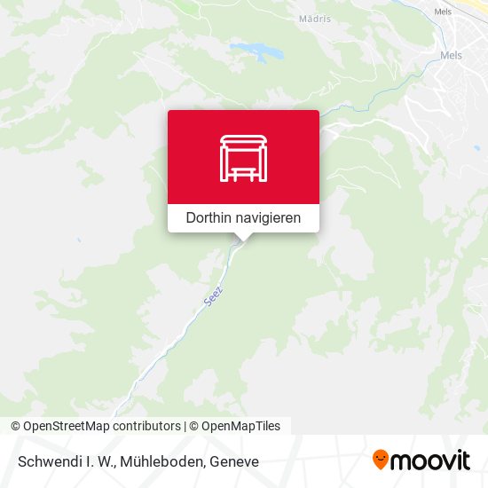 Schwendi I. W., Mühleboden Karte