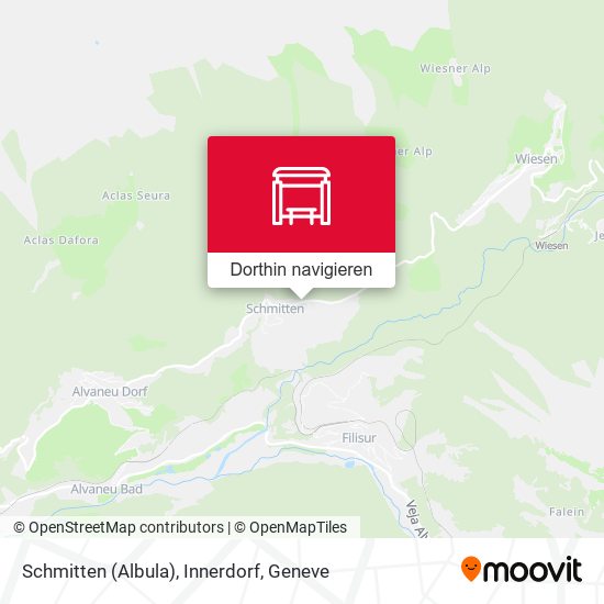 Schmitten (Albula), Innerdorf Karte