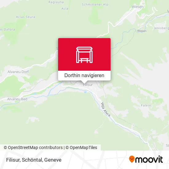 Filisur, Schöntal Karte