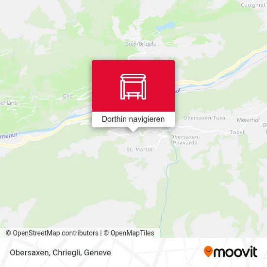 Obersaxen, Chriegli Karte