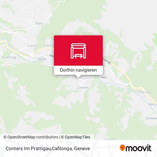 Conters Im Prättigau,Cafilonga Karte