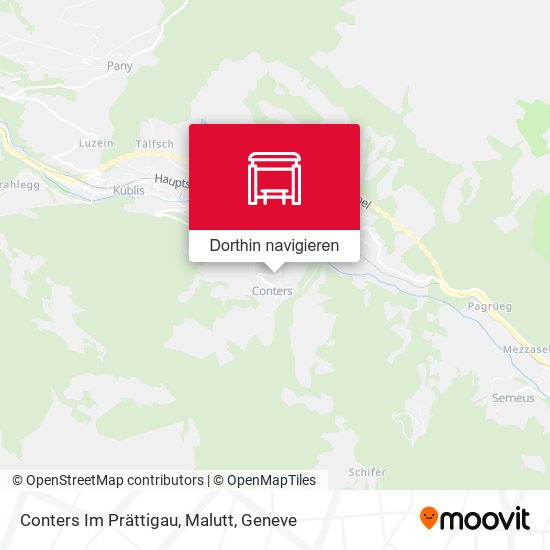 Conters Im Prättigau, Malutt Karte