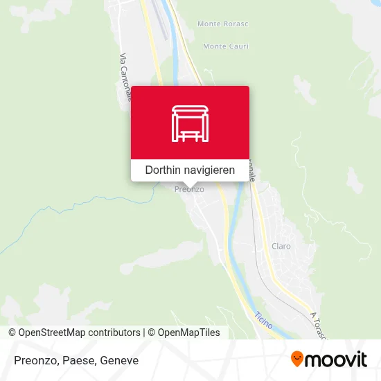Preonzo, Paese Karte