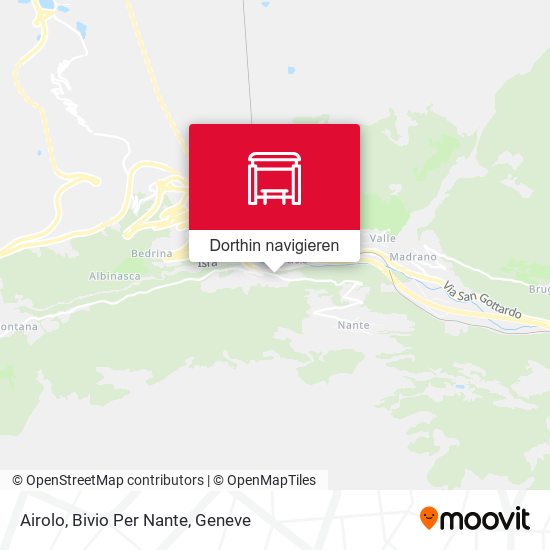 Airolo, Bivio Per Nante Karte