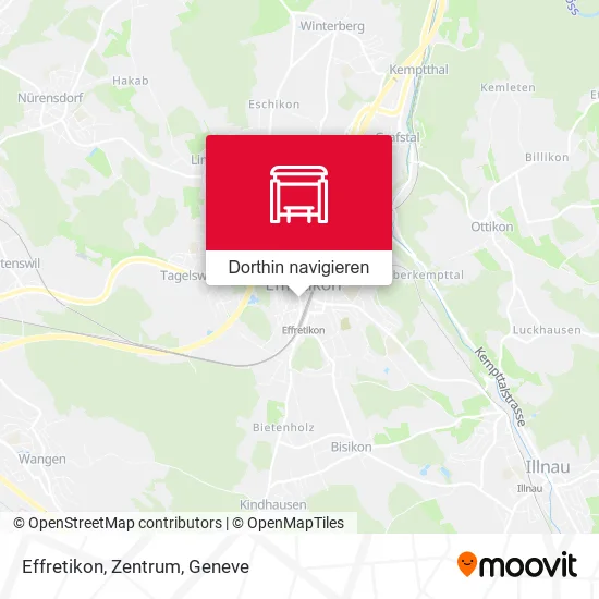 Effretikon, Zentrum Karte