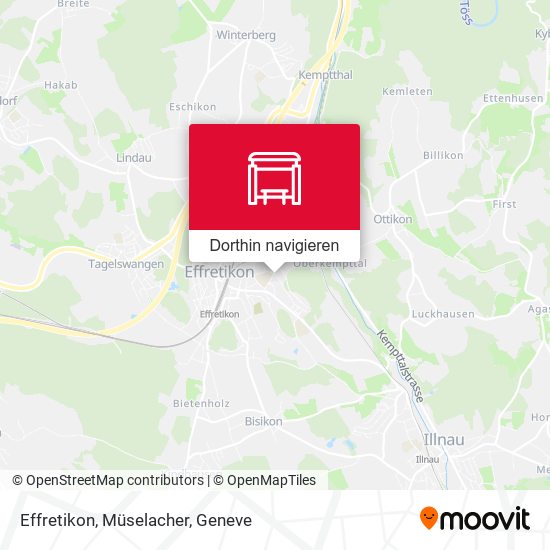 Effretikon, Müselacher Karte