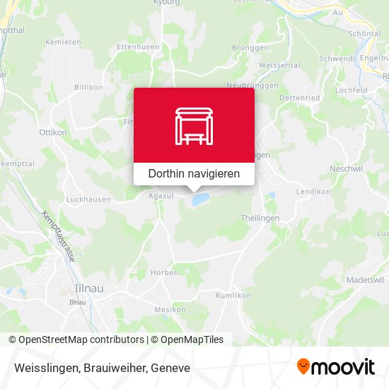 Weisslingen, Brauiweiher Karte