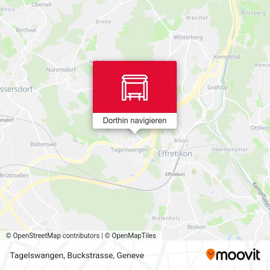 Tagelswangen, Buckstrasse Karte