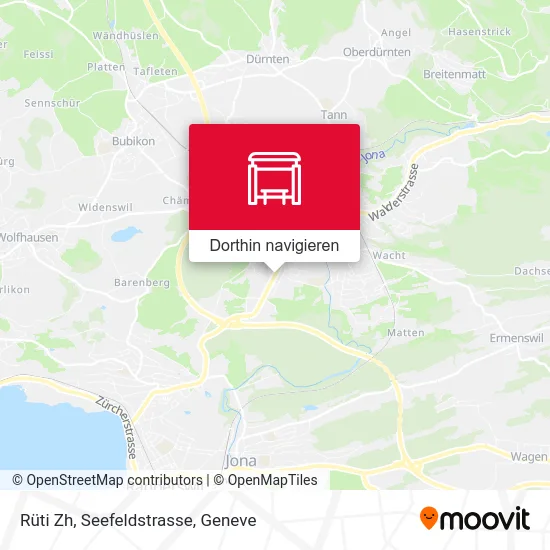 Rüti Zh, Seefeldstrasse Karte