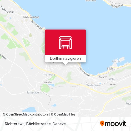 Richterswil, Bächlistrasse Karte