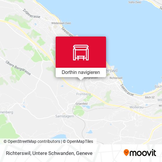 Richterswil, Untere Schwanden Karte