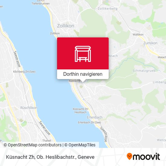 Küsnacht Zh, Ob. Heslibachstr. Karte