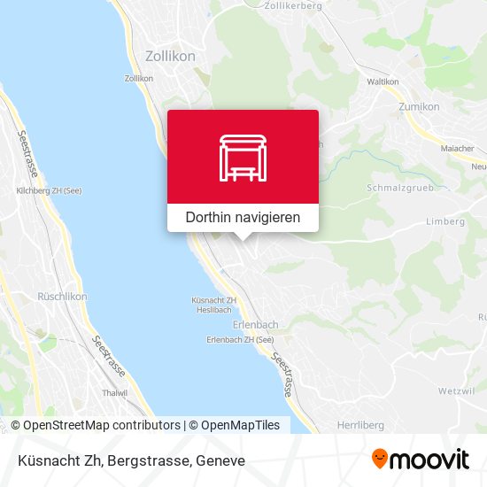Küsnacht Zh, Bergstrasse Karte