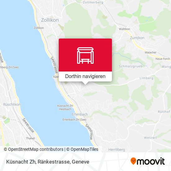 Küsnacht Zh, Ränkestrasse Karte
