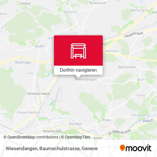 Wiesendangen, Baumschulstrasse Karte