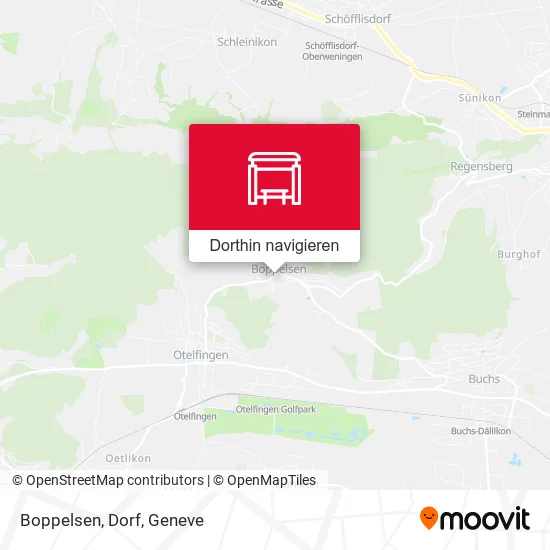 Boppelsen, Dorf Karte