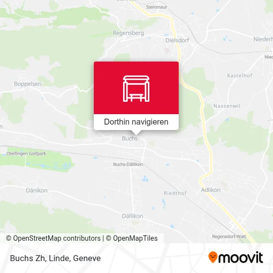 Buchs Zh, Linde Karte